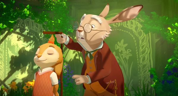 Szenenbild zu Die Häschenschule - Jagd nach dem goldenen Ei