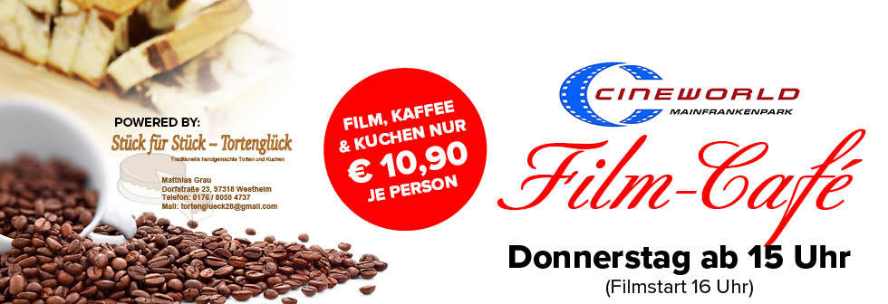 Film-Café mit Kaffee, Kuchen und Film am Donnerstag ab 15.00 Uhr