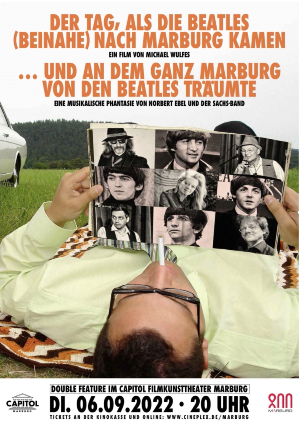 Filmplakat zu Der Tag, als die Beatles (beinahe) nach Marburg kamen - und an dem ganz Marburg von den Beatles träumte