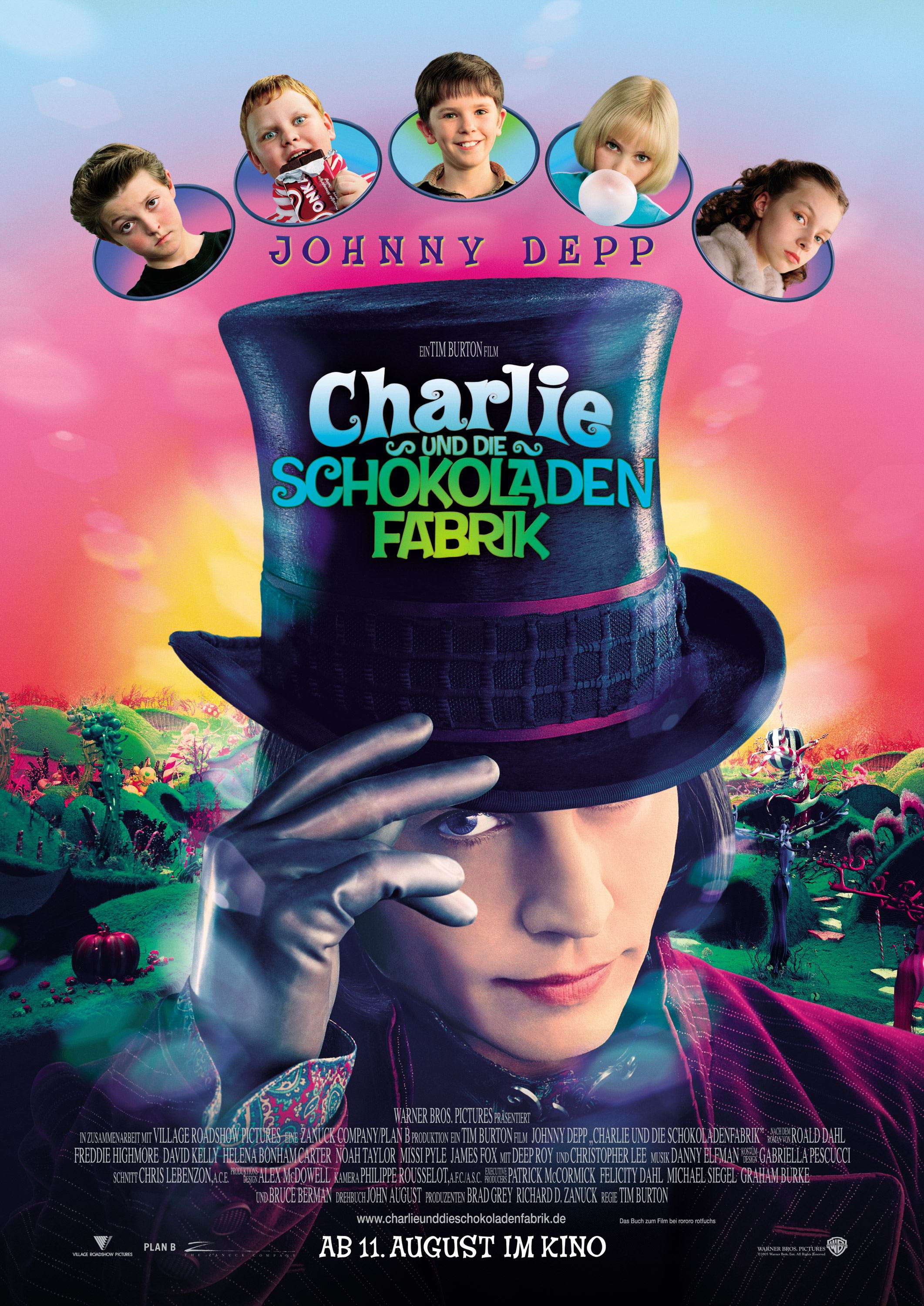 Filmplakat zu Charlie und die Schokoladenfabrik