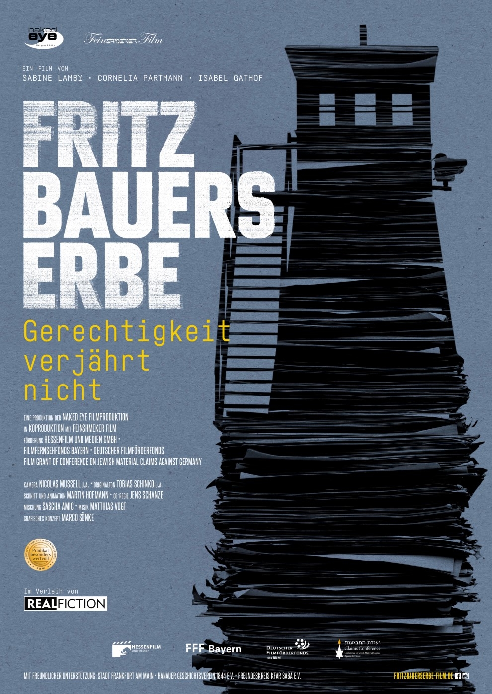 Filmplakat zu Fritz Bauers Erbe - Gerechtigkeit verjährt nicht