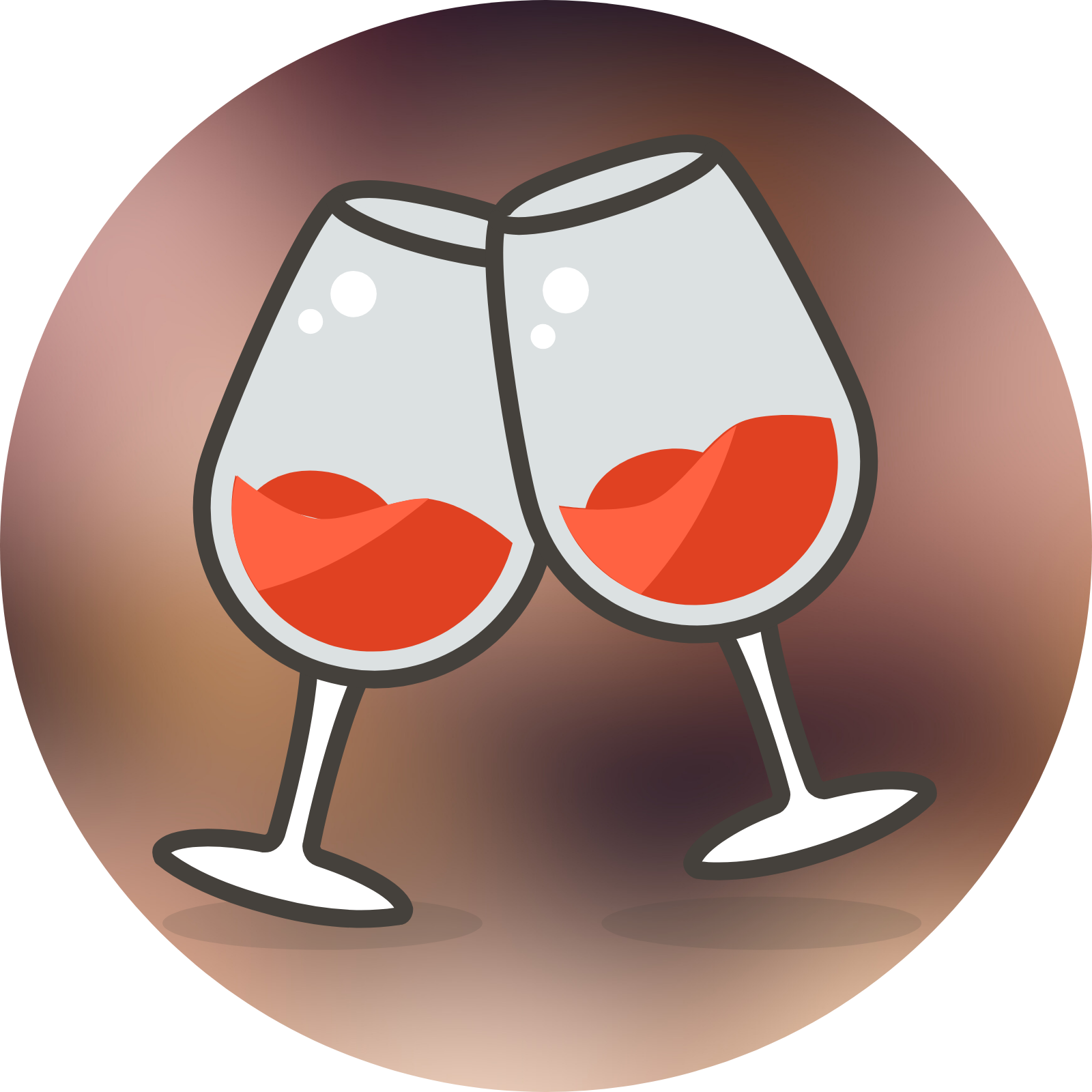 Bild, das Weingläser zeigt, um unsere Eventkategorie Kino et Vino zu bewerben