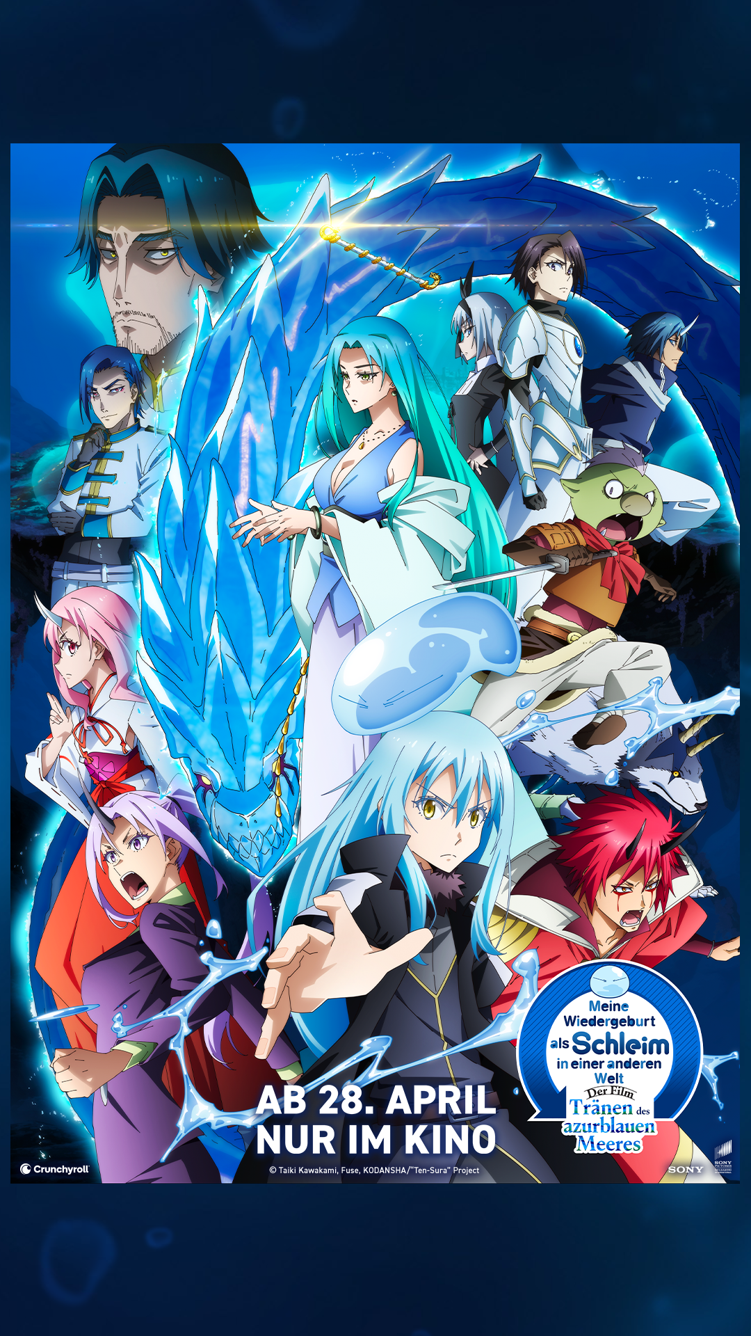 Filmplakat zu Meine Wiedergeburt als Schleim in einer anderen Welt, Der Film: Die Tränen des Azurblauen Meeres