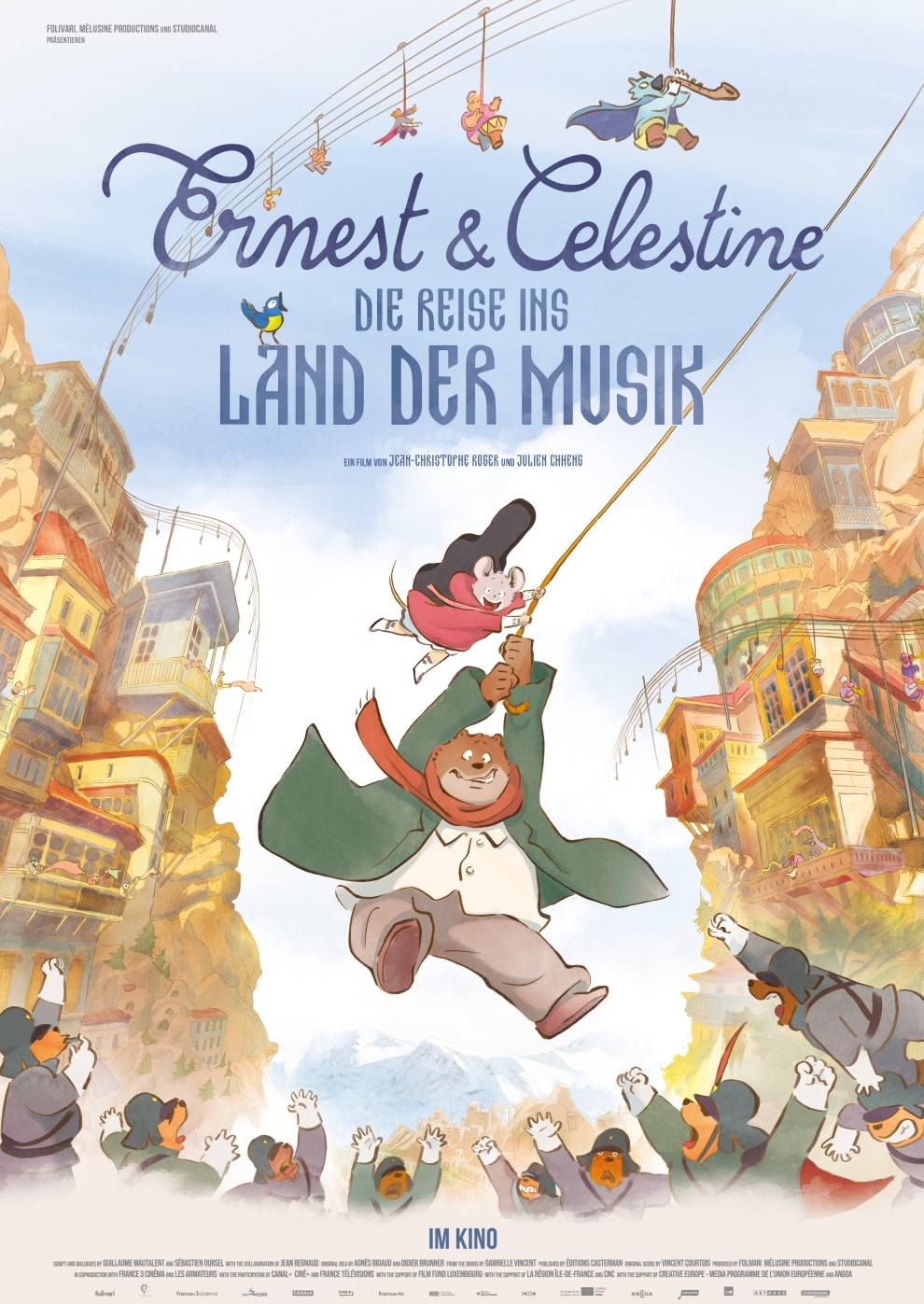 Filmplakat zu Ernest & Célestine: Die Reise ins Land der Musik