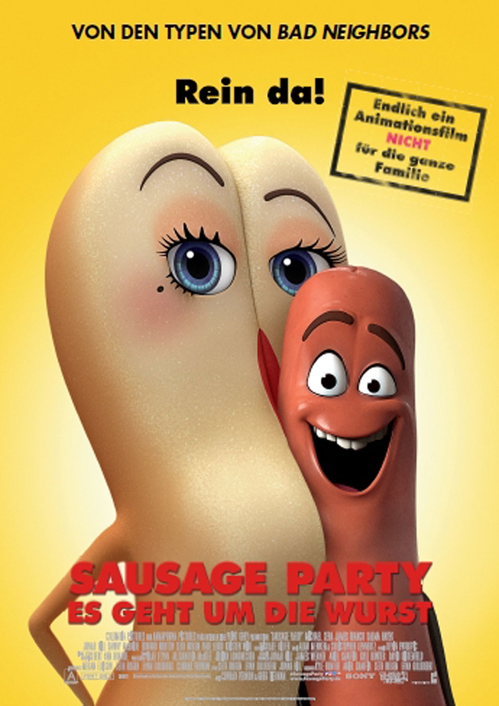 Filmplakat zu Sausage Party - Es geht um die Wurst