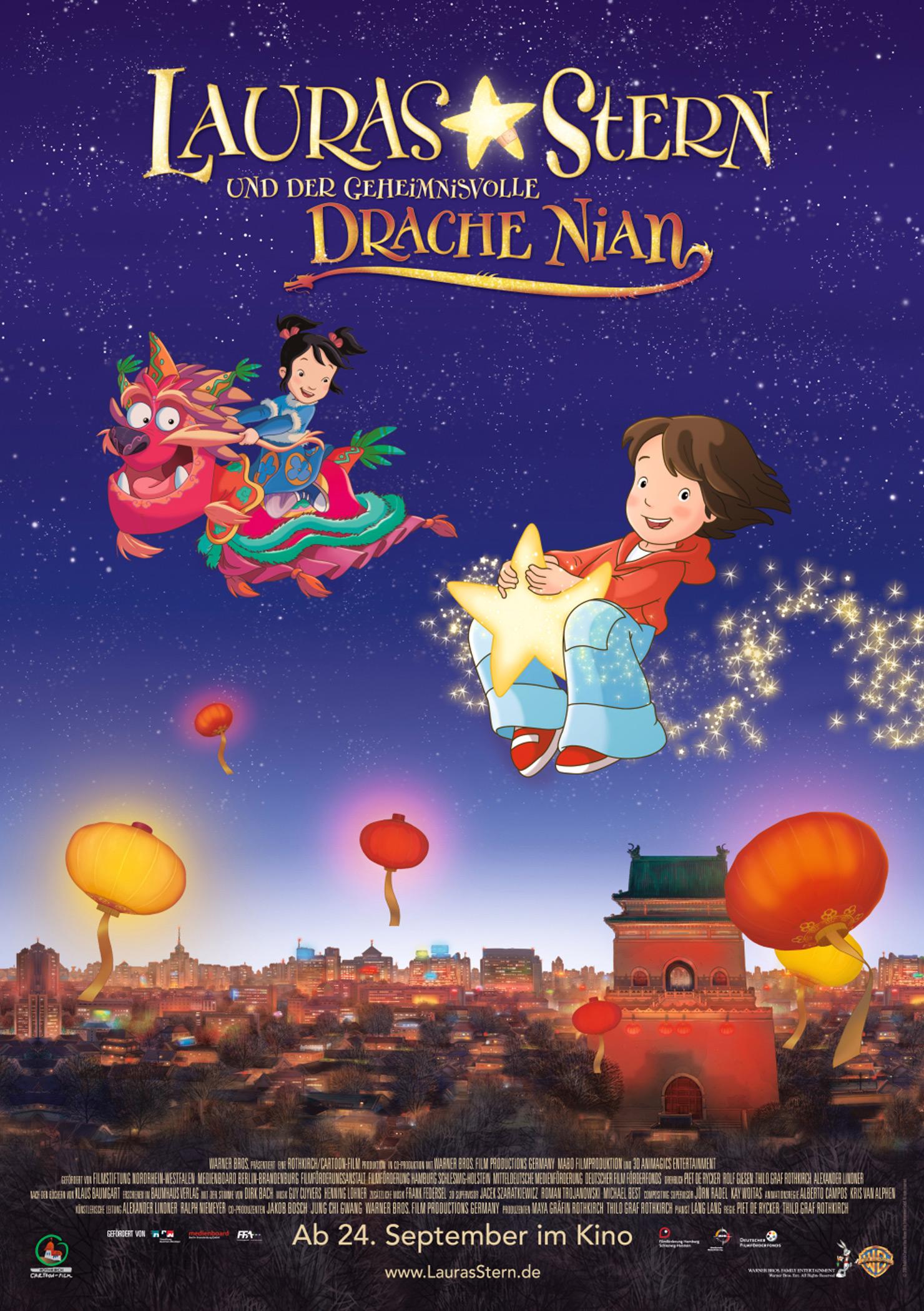 Filmplakat zu Lauras Stern und der geheimnisvolle Drache Nian
