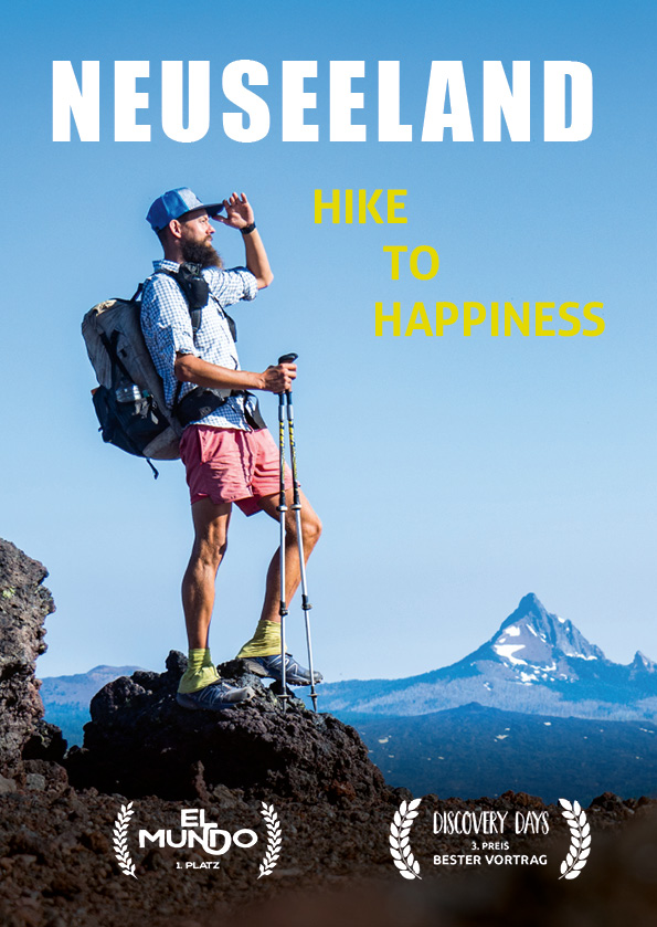 Filmplakat zu Zu Fuß durch Neuseeland - Hike to Happiness