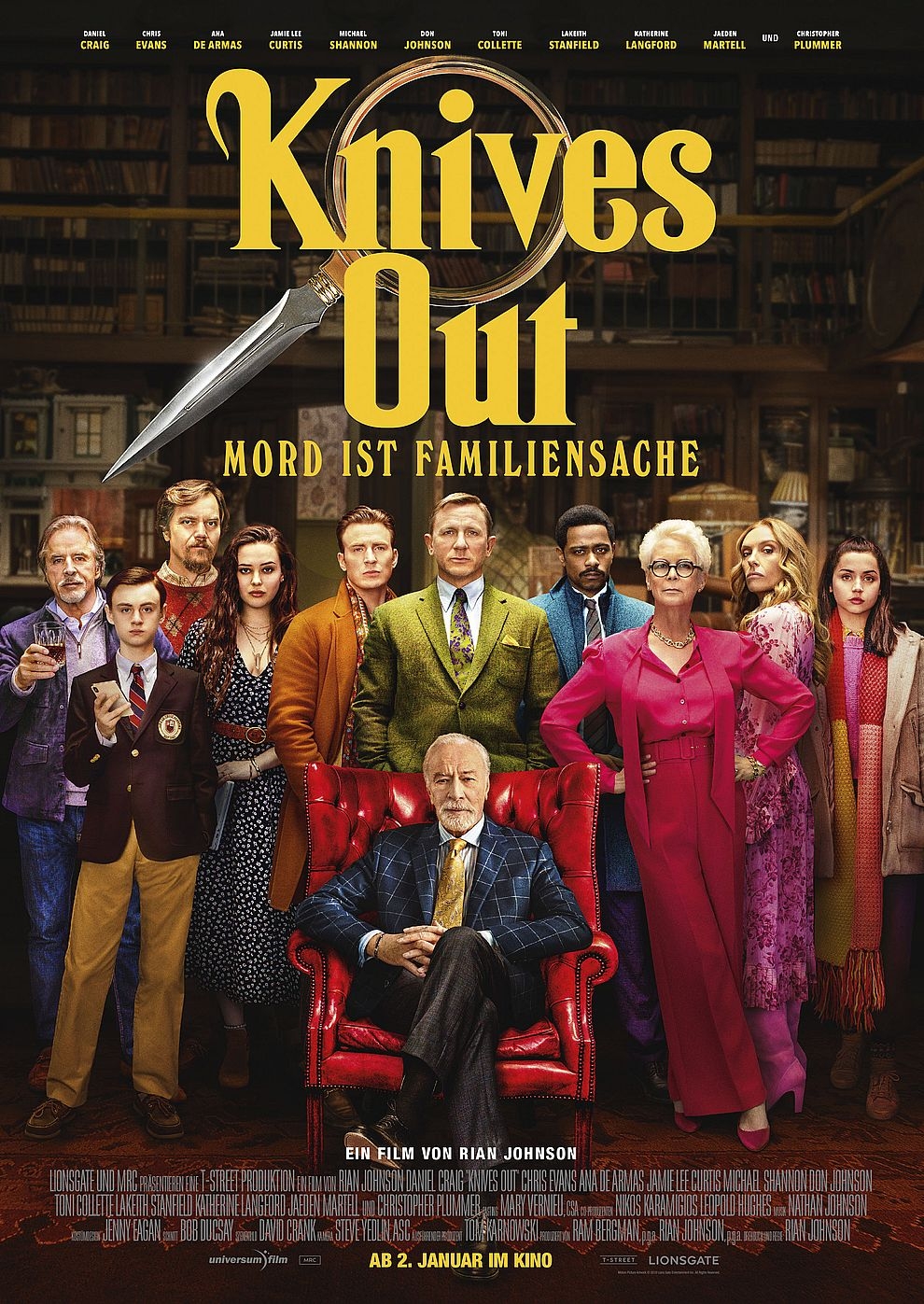 Filmplakat zu Knives Out - Mord ist Familiensache