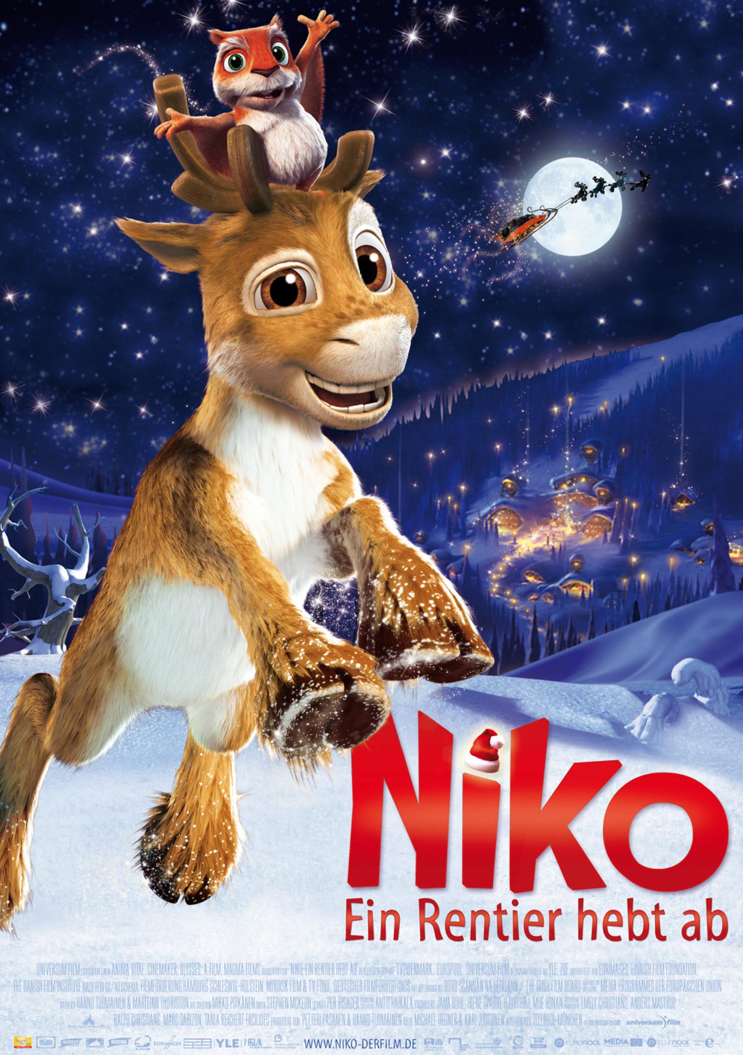 Filmplakat zu Niko - Ein Rentier hebt ab