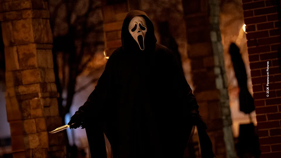 Ghostface mit Messer