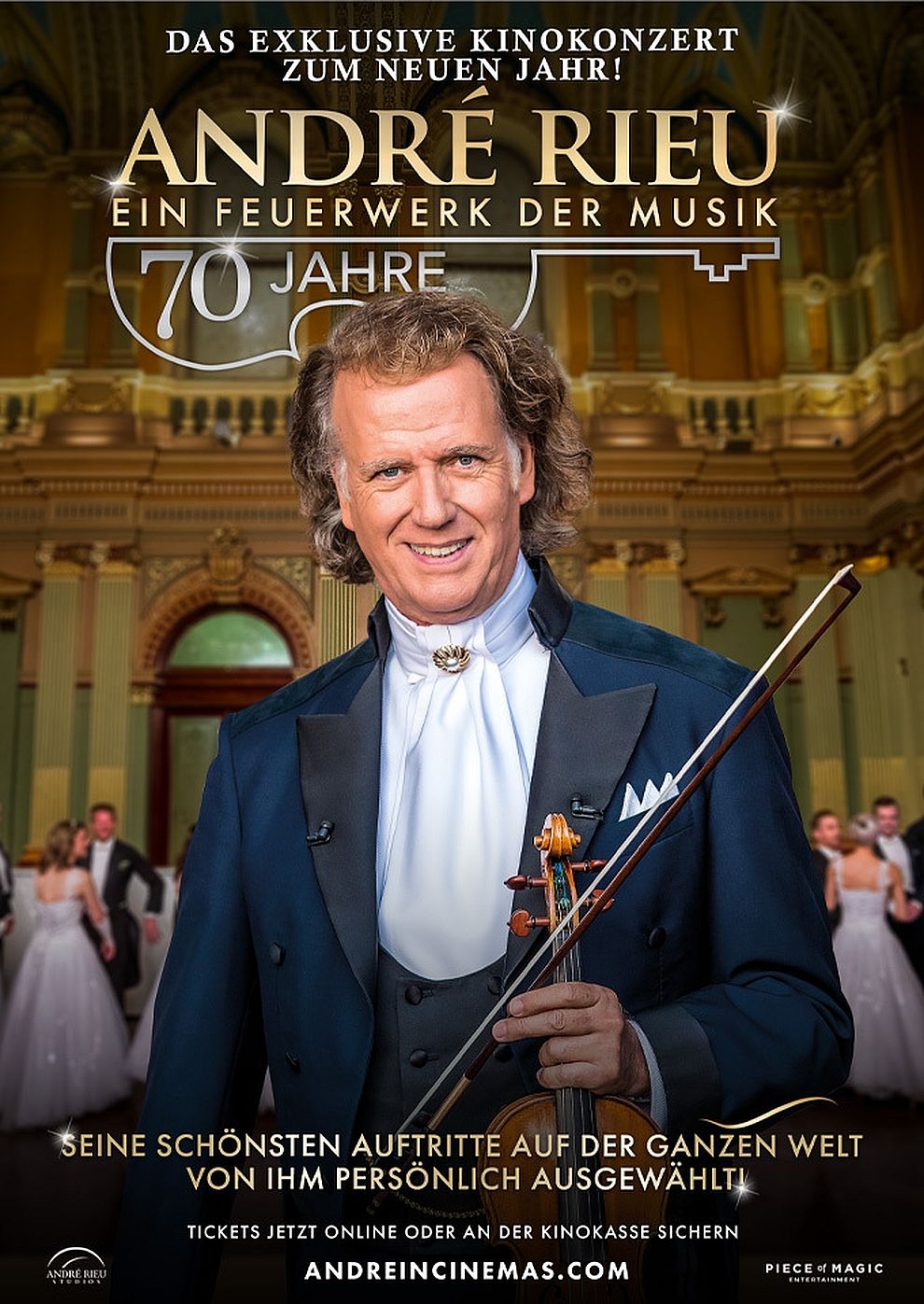 Filmplakat zu Andre Rieu: 70 Jahre - Ein Feuerwerk der Musik