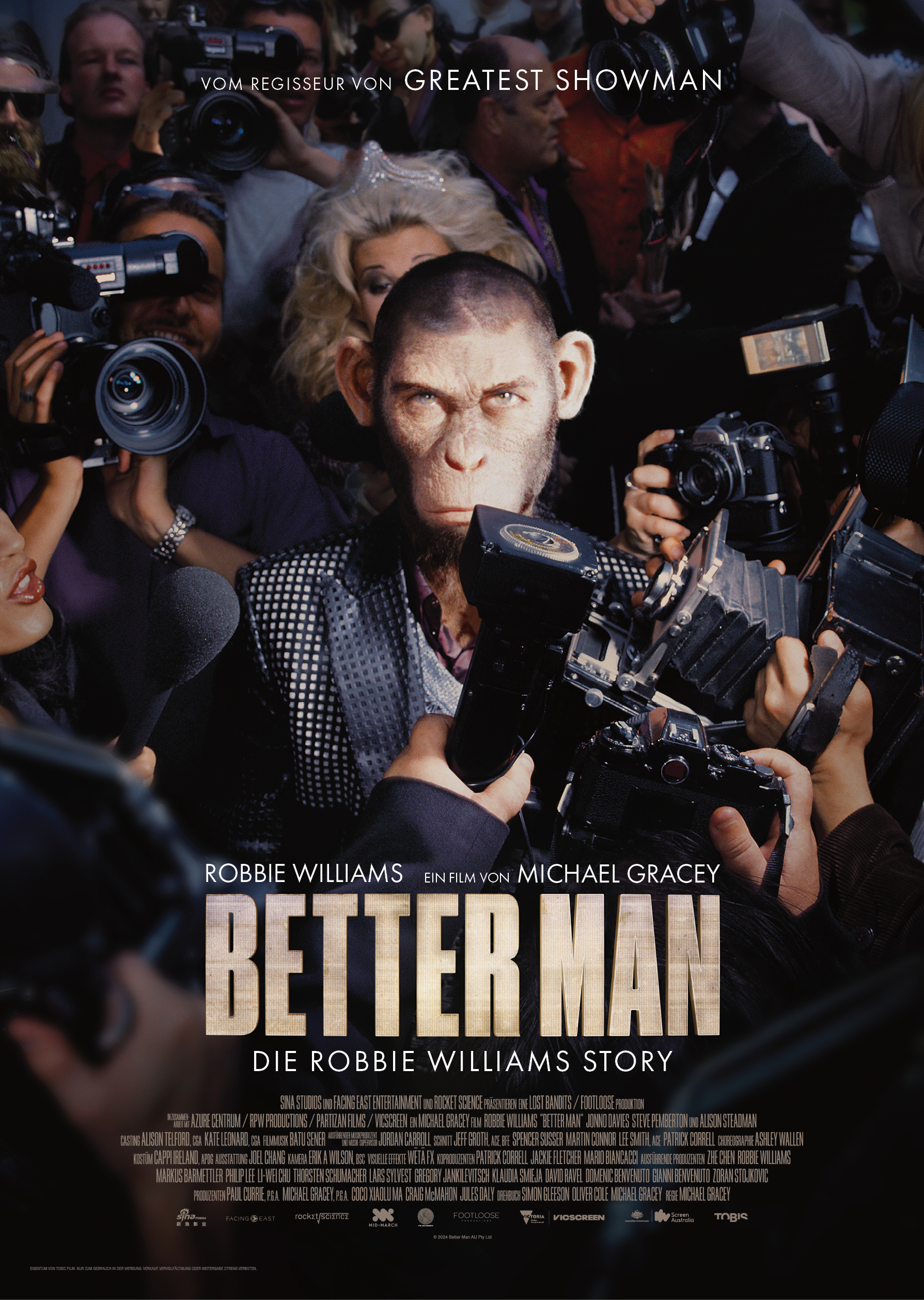 Filmplakat zu Better Man - Die Robbie Williams Story