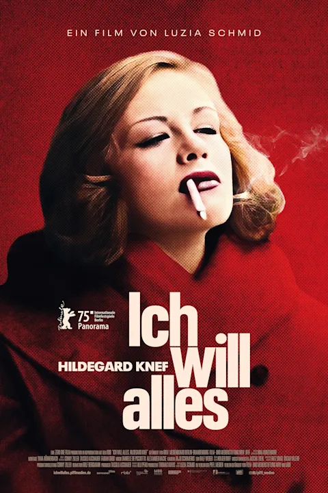 Filmplakat zu Ich will alles. Hildegard Knef