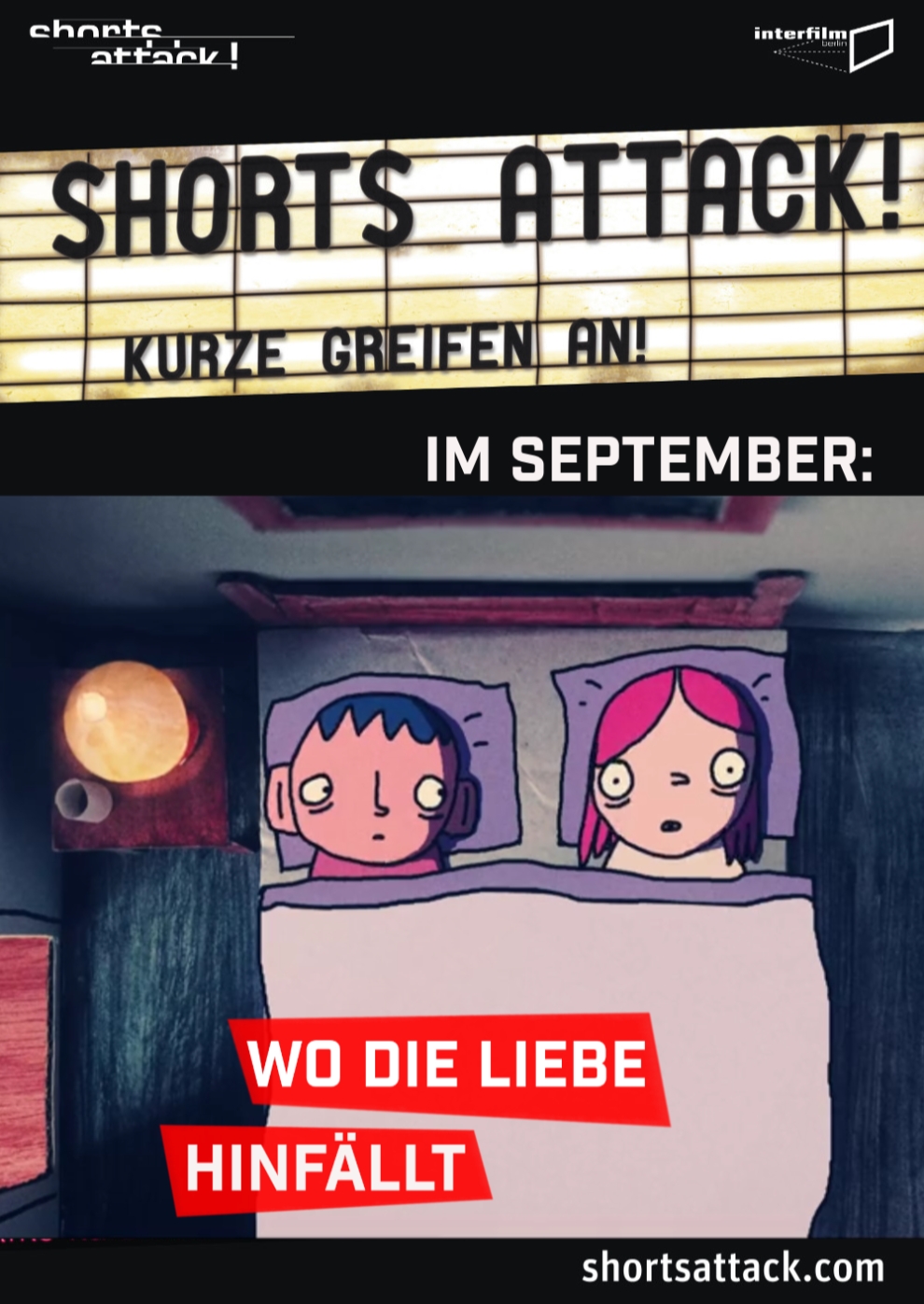 Filmplakat zu Shorts Attack 2023: Wo die Liebe hinfällt
