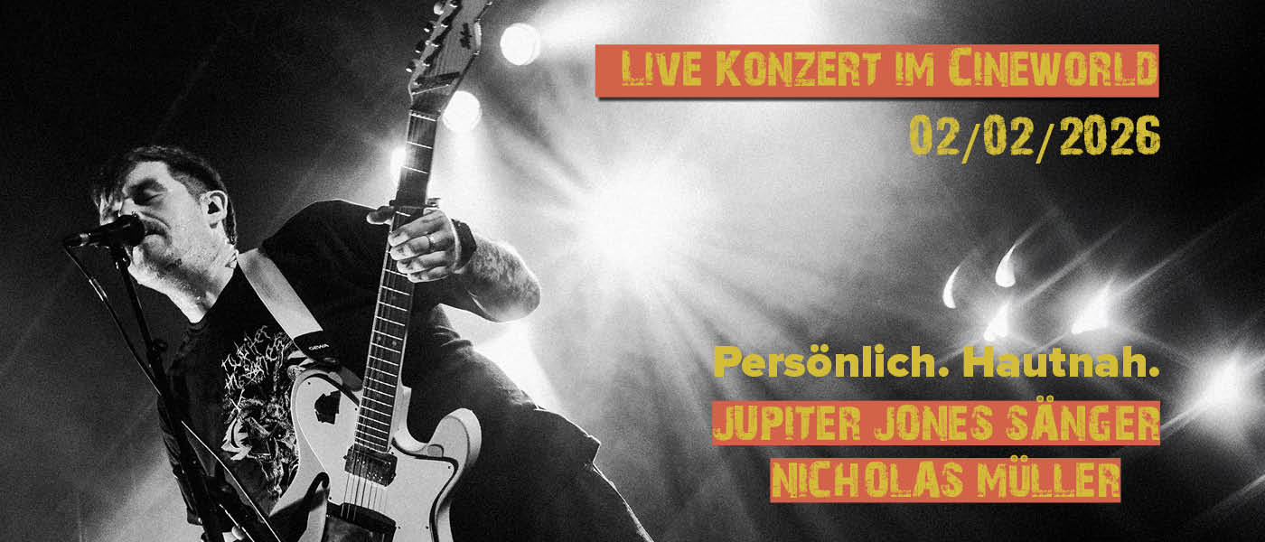 Nicholas Müller am 2. Februar live im Cineworld