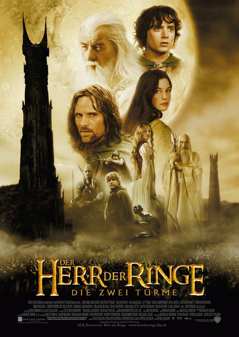Filmplakat zu Herr der Ringe 2