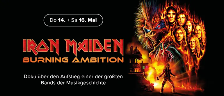 Promobanner Iron Maiden: Burning Ambition