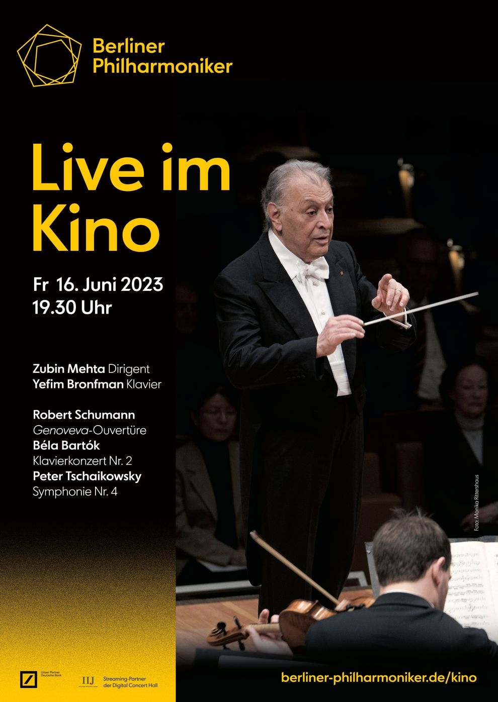 Filmplakat zu Berliner Philharmoniker 2022/23: Zubin Mehta und Yefim Bronfman