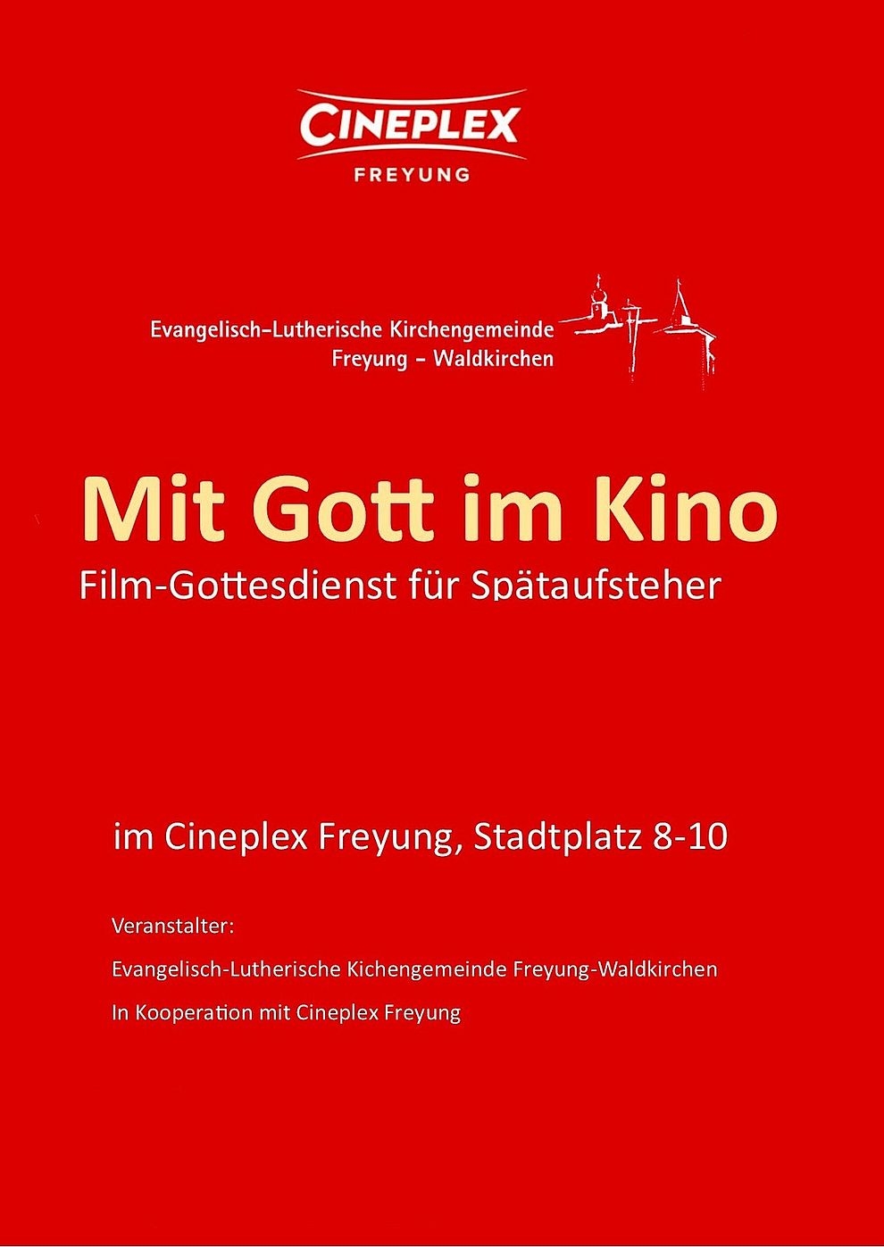 Filmplakat zu Film-Gottesdienst - Mit Gott im Kino