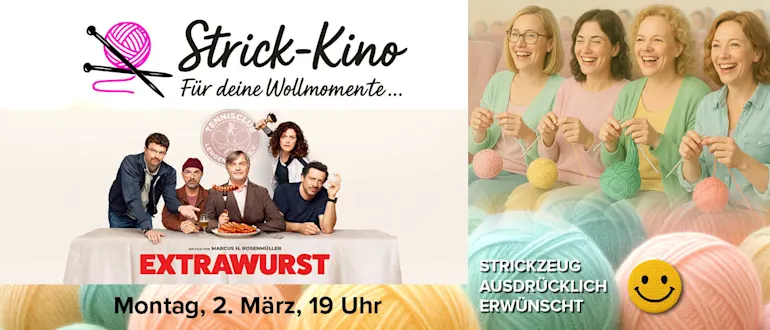 Extrawurst am 2. März im Strick-Kino