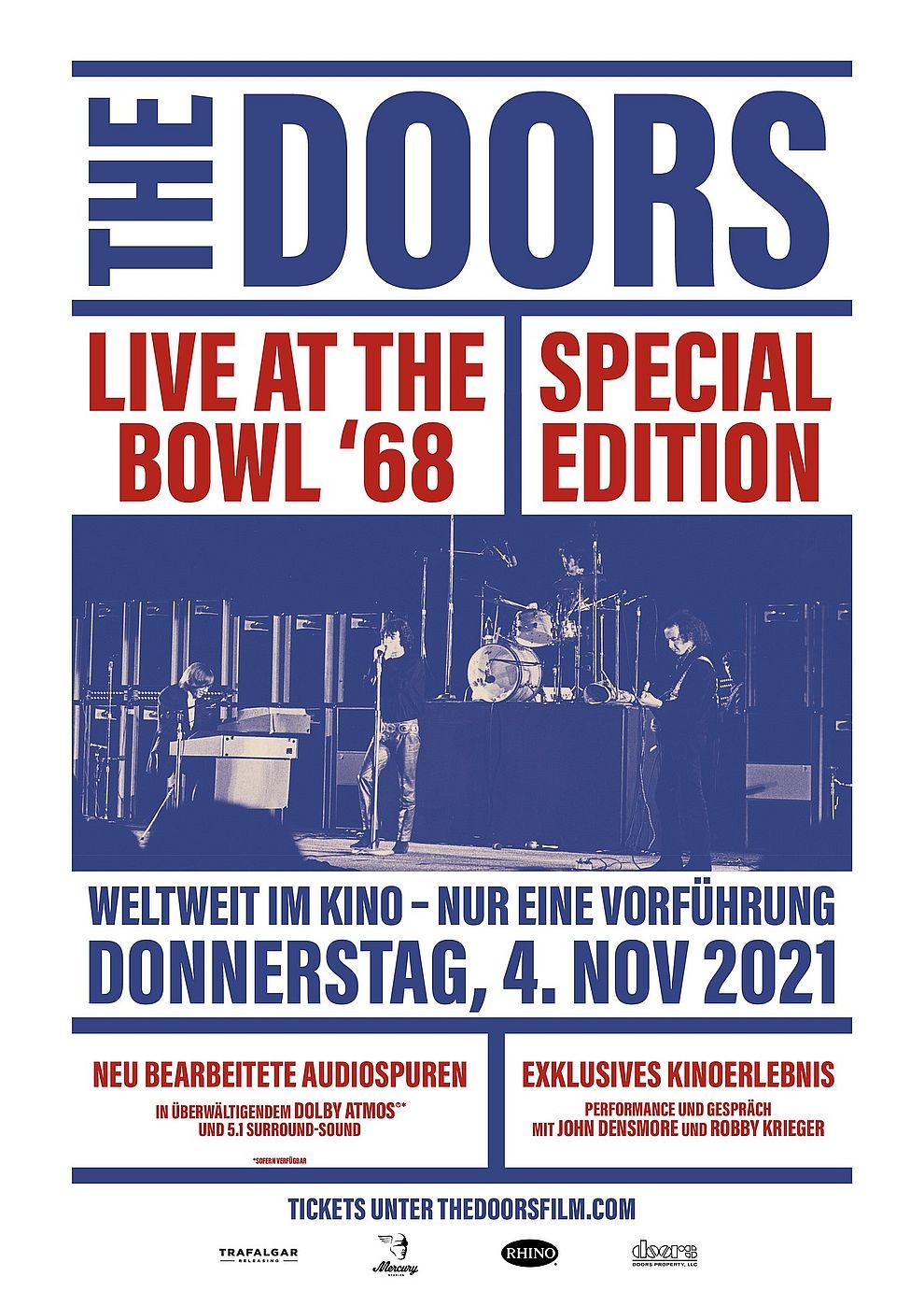 Filmplakat zu The Doors: Live at the Bowl '68 Sonderausgabe