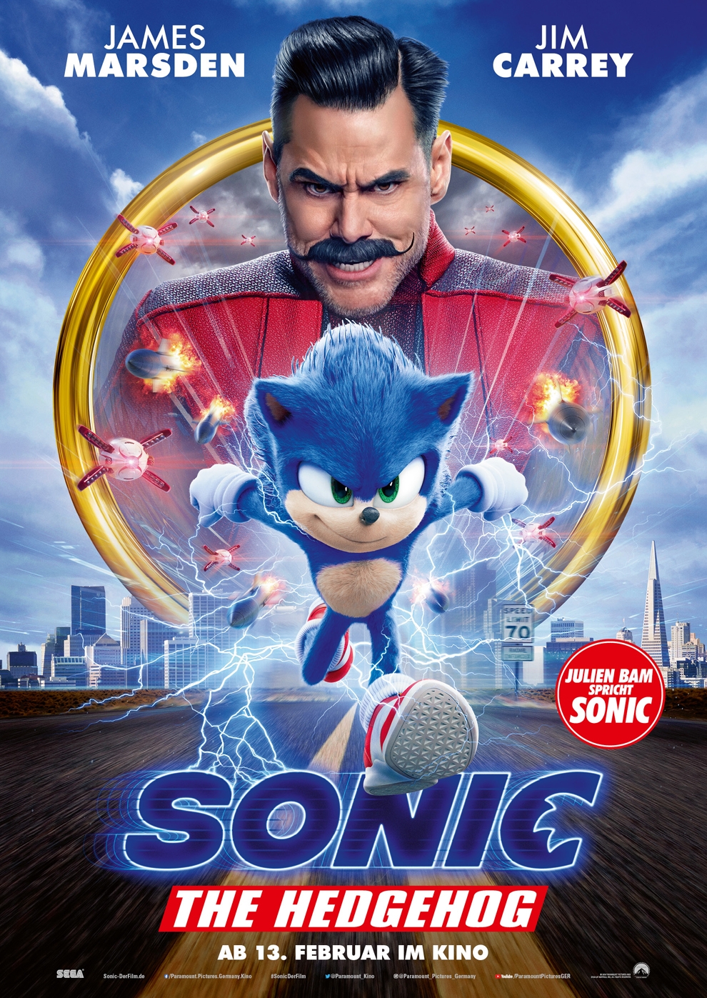 Filmplakat zu Sonic the Hedgehog