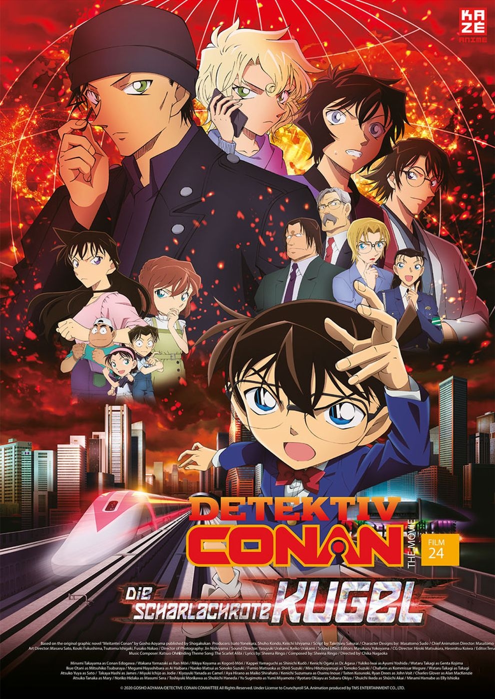 Filmplakat zu Anime Night 2021: Detektiv Conan 24: Die scharlachrote Kugel
