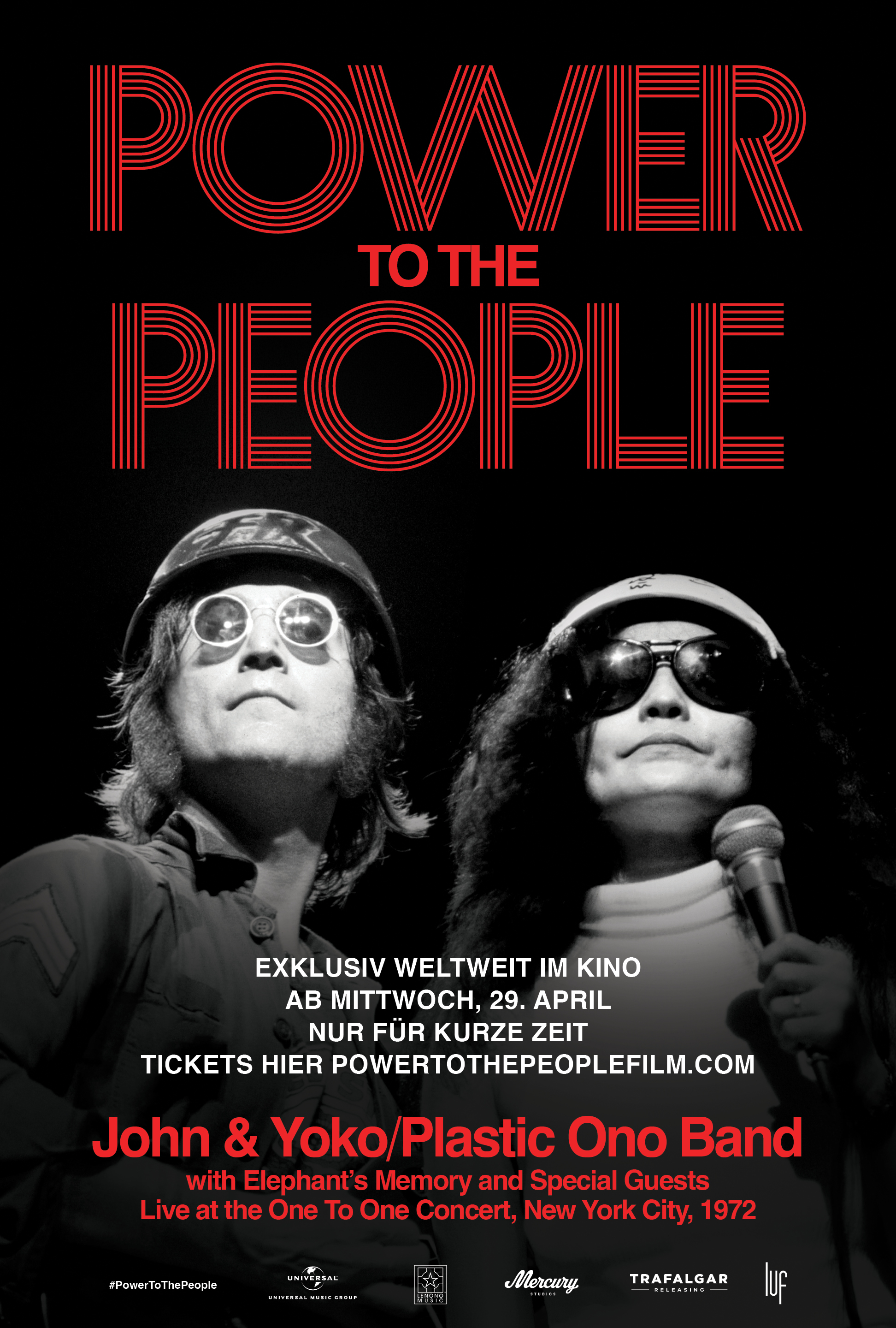 Filmplakat zu Power To The People: John & Yoko Live in NYC