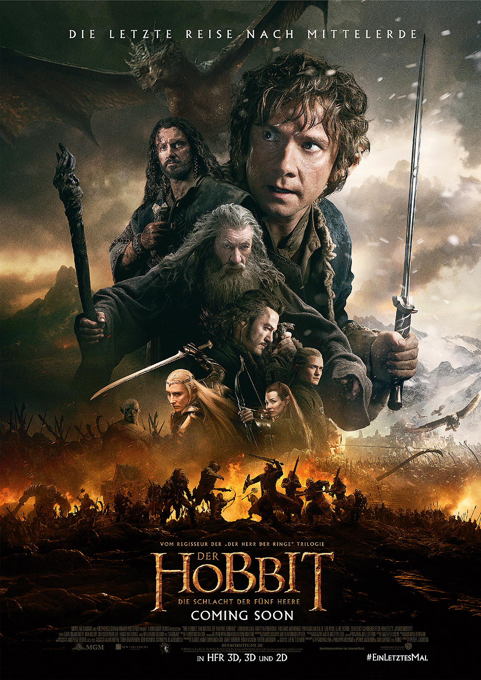 Filmplakat zu Der Hobbit (3): Die Schlacht der fünf Heere