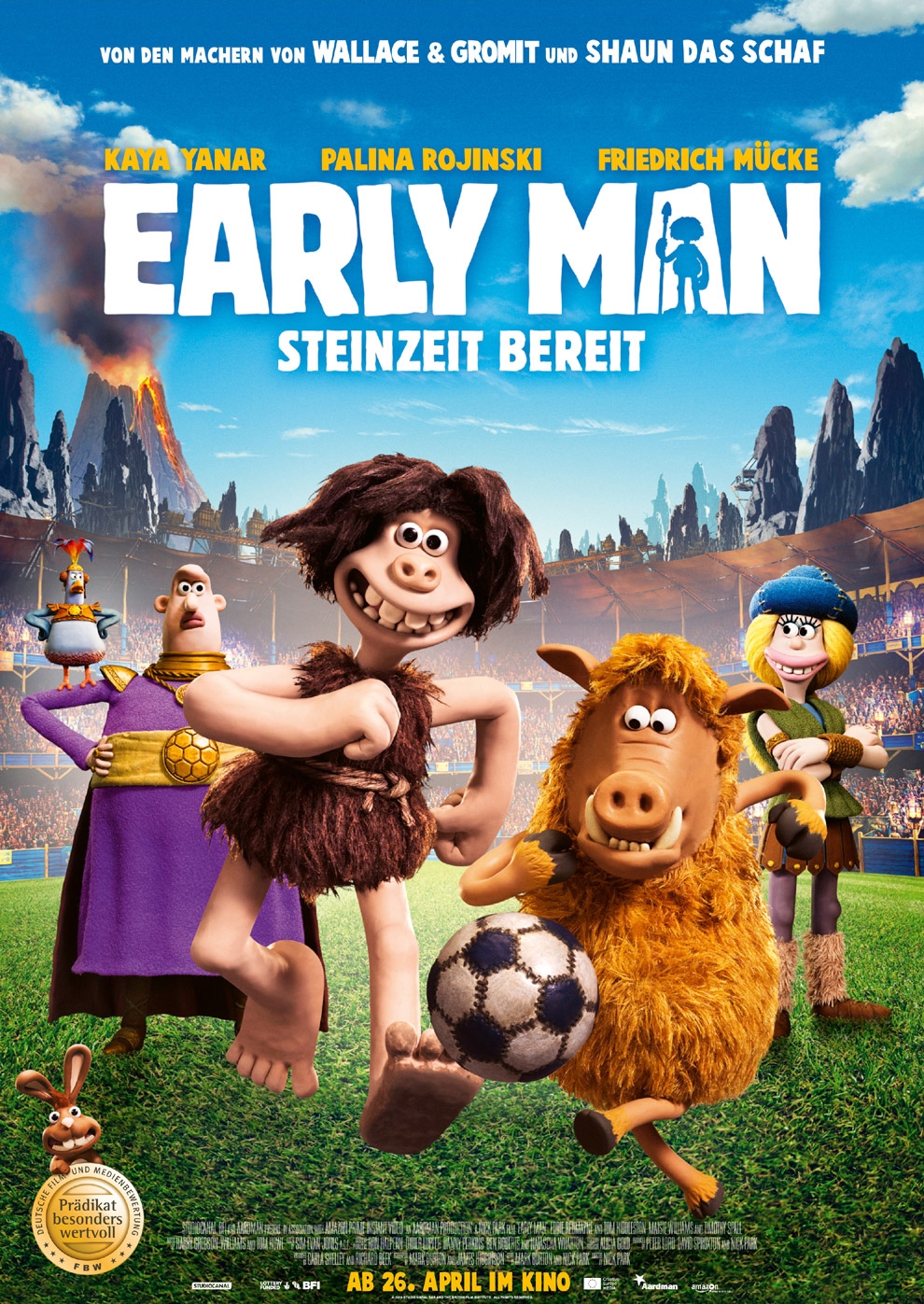 Filmplakat zu Early Man - Steinzeit bereit