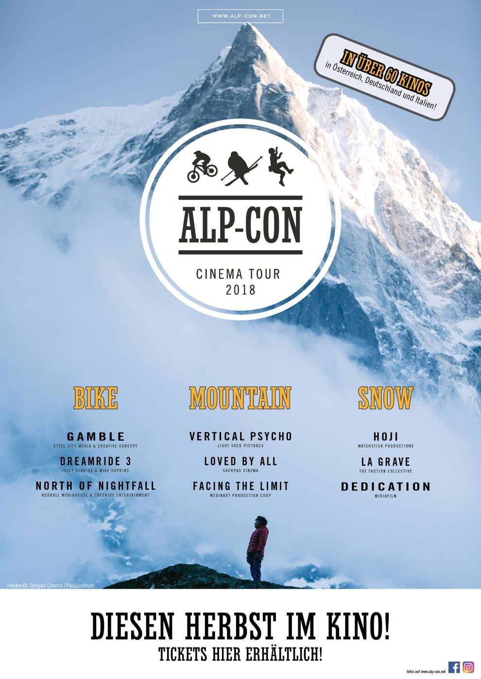 Filmplakat zu Alp-Con CinemaTour 2018: BIKE