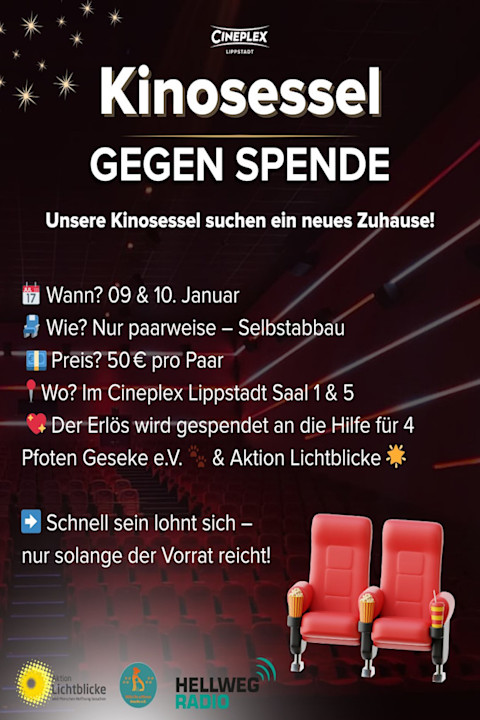 Filmplakat zu Lippstadt Kinosesselverkauf