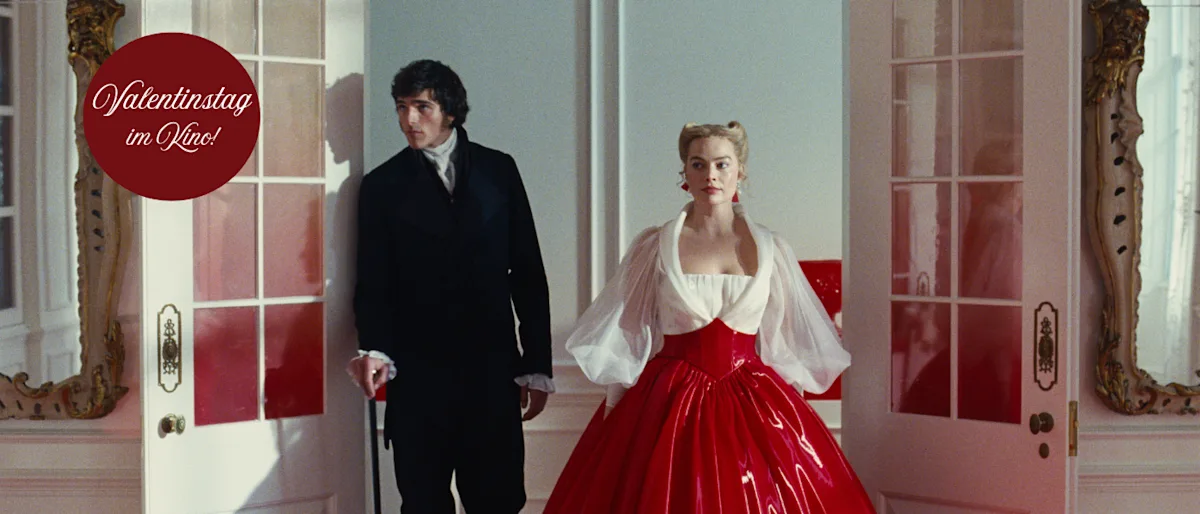 Jacob Elordi und Margot Robbie in Wuthering Heights