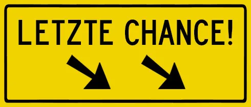 Letzte Chance Banner