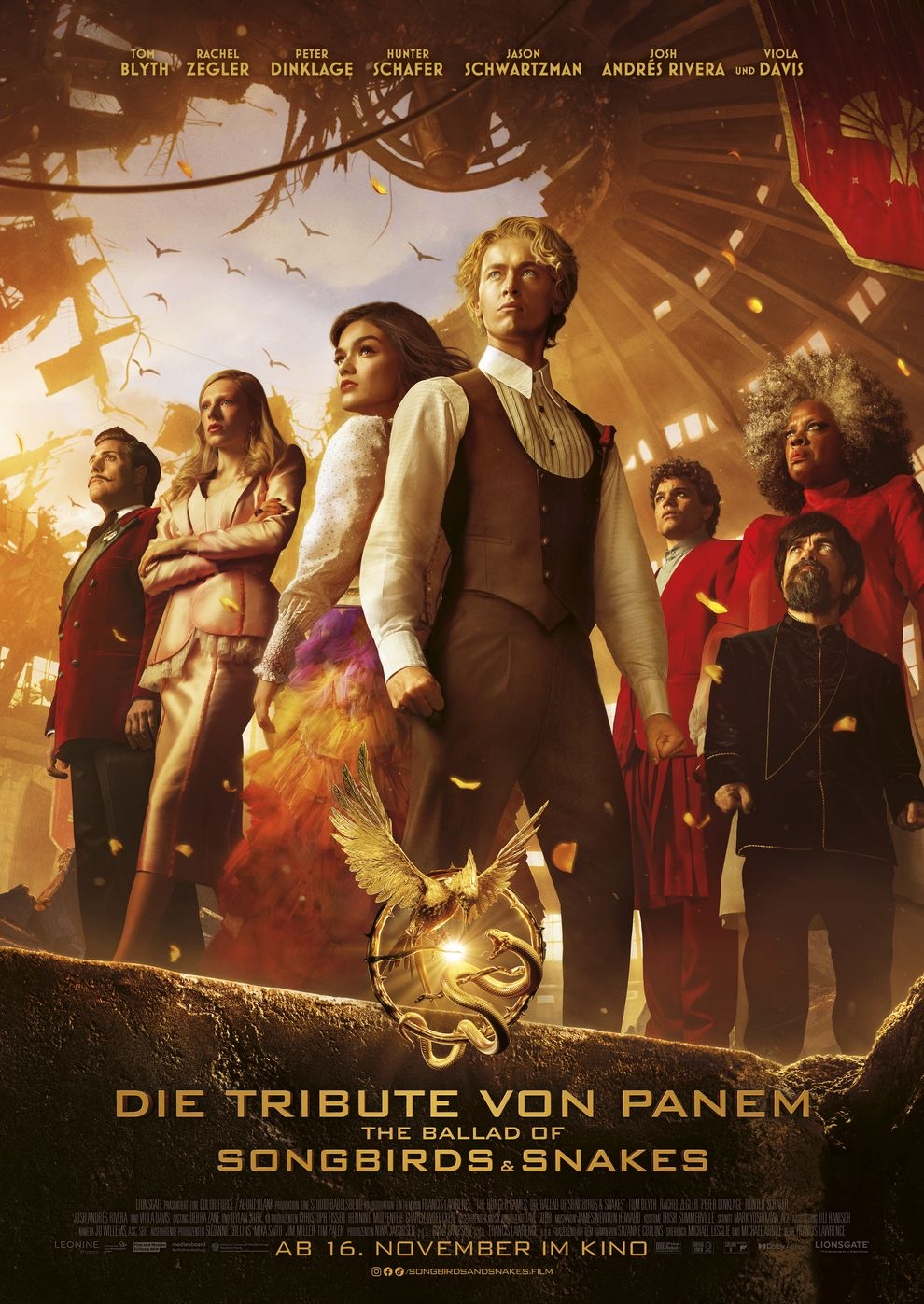Filmplakat zu Die Tribute von Panem - The Ballad of Songbirds & Snakes