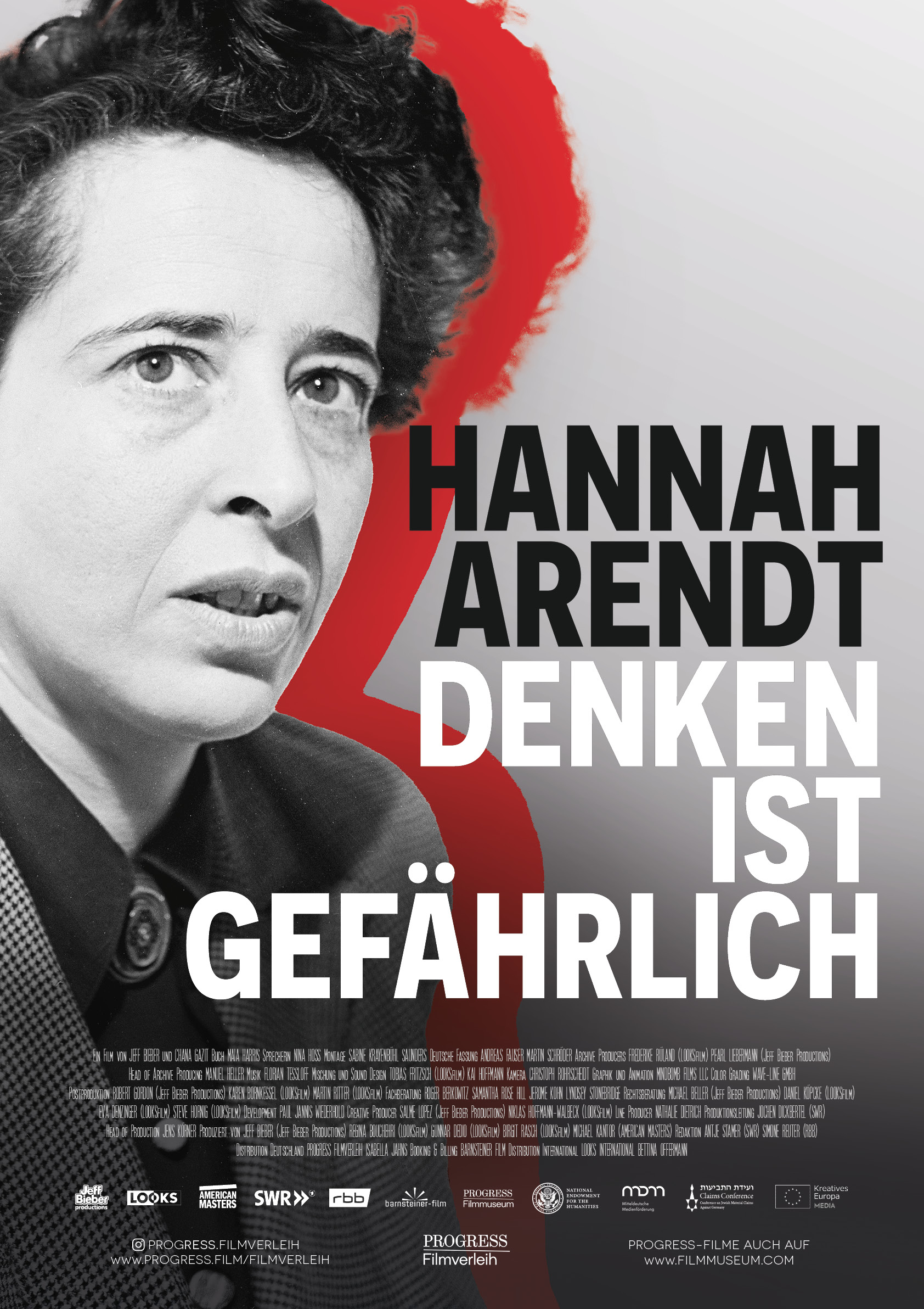 Filmplakat zu Hannah Arendt - Denken ist gefährlich