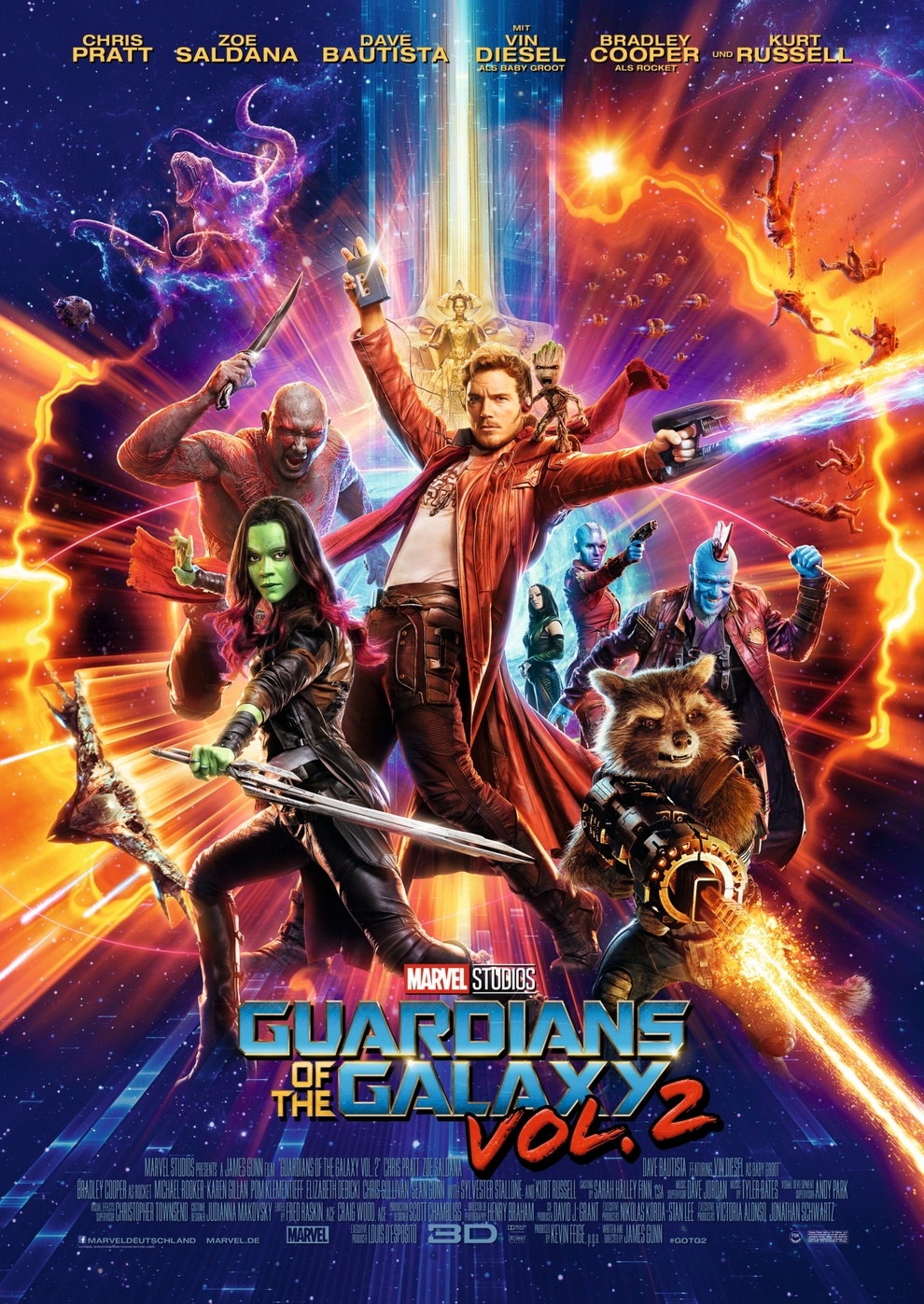 Filmplakat zu Guardians of The Galaxy Vol. 2