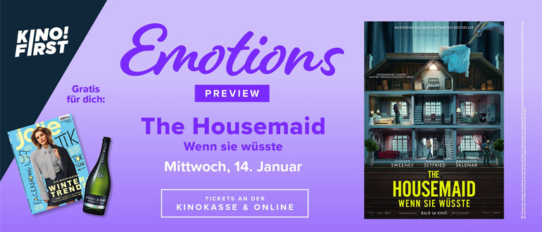 Emotionspreview mit The Housemaid am 14. Januar