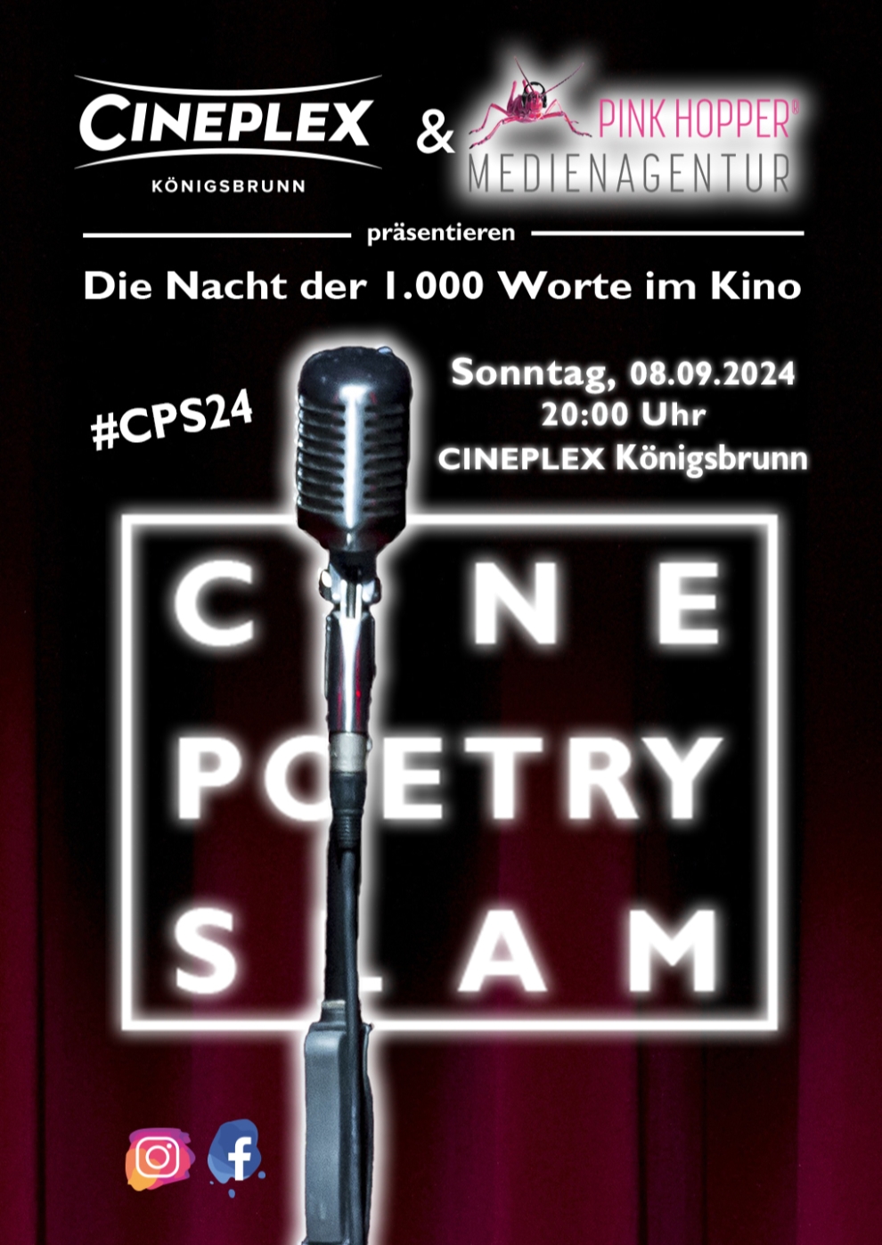 Filmplakat zu Cine Poetry Slam - Die Nacht der 1.000 Worte im Kino