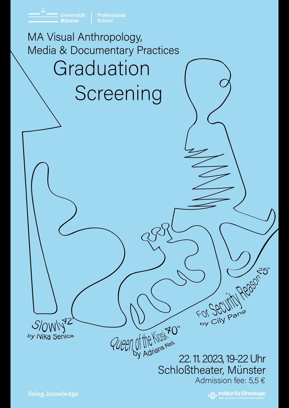 Filmplakat zu Abschlussfilme "Visual Anthropology, Media and Documentary Practices"