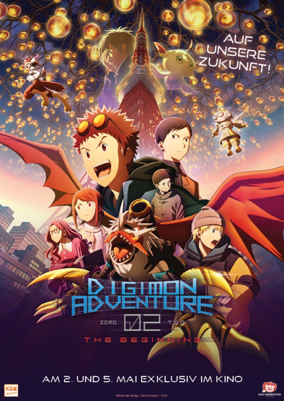 Filmplakat zu Digimon Adventure 02: The Beginning