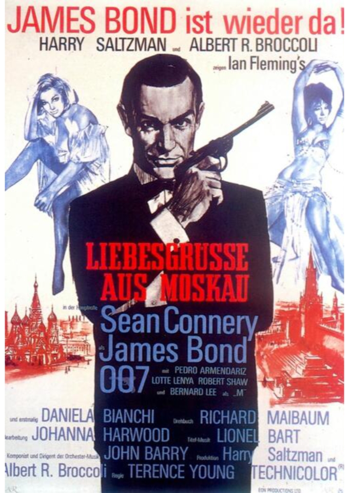 Filmplakat zu James Bond 007: Liebesgrüße aus Moskau