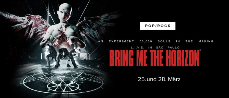 hier sieht man werbung für einen konzertfilm der metalband BRING ME THE HORIZON