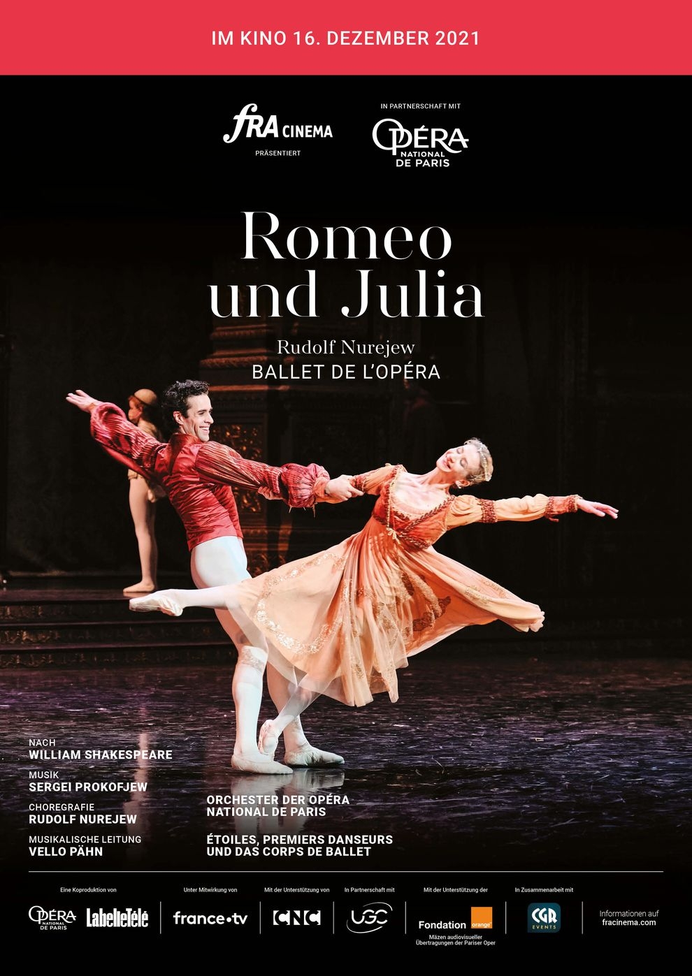 Filmplakat zu Opéra national de Paris 2021/22: Romeo und Julia (Aufz)