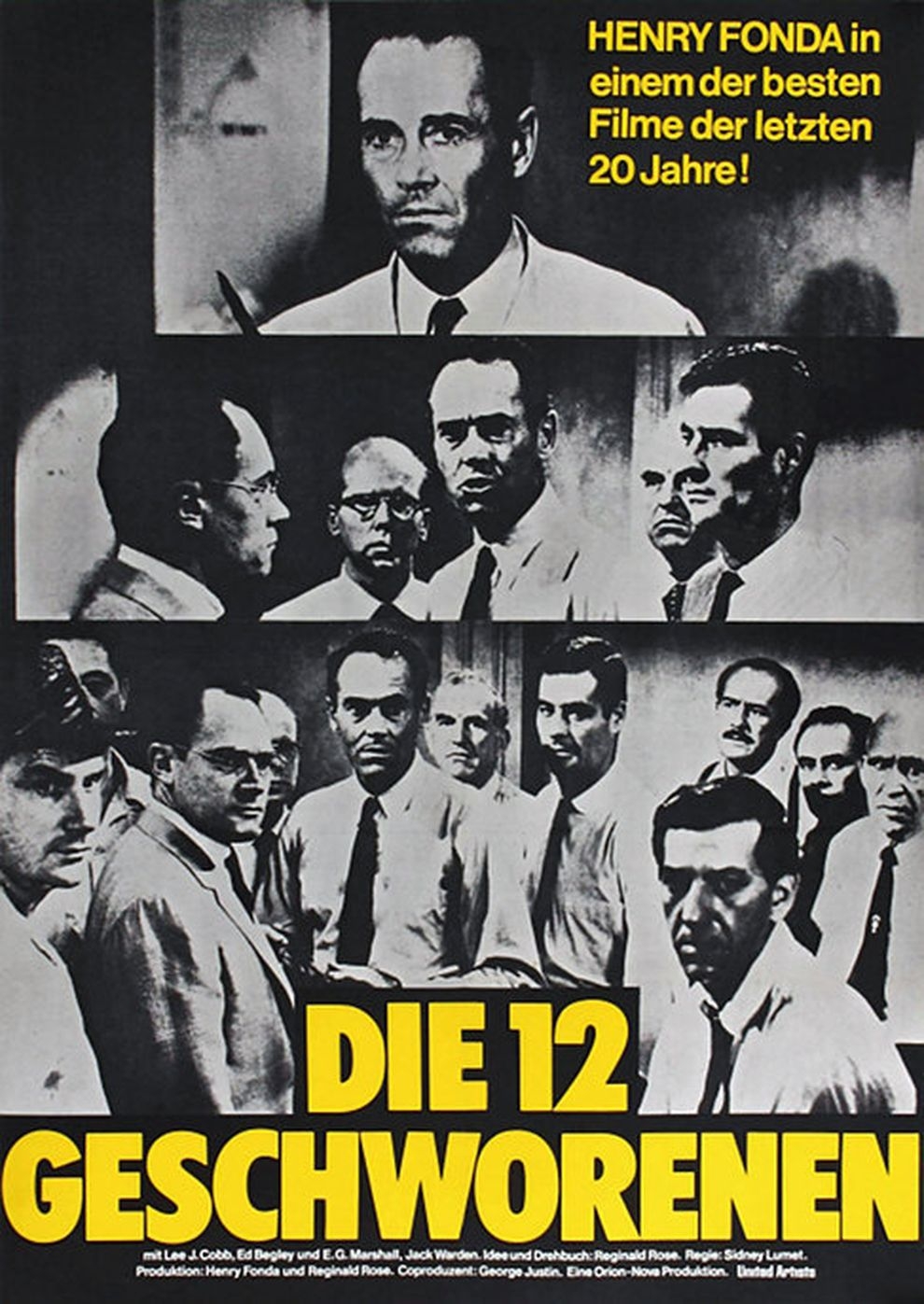 Filmplakat zu Die zwölf Geschworenen