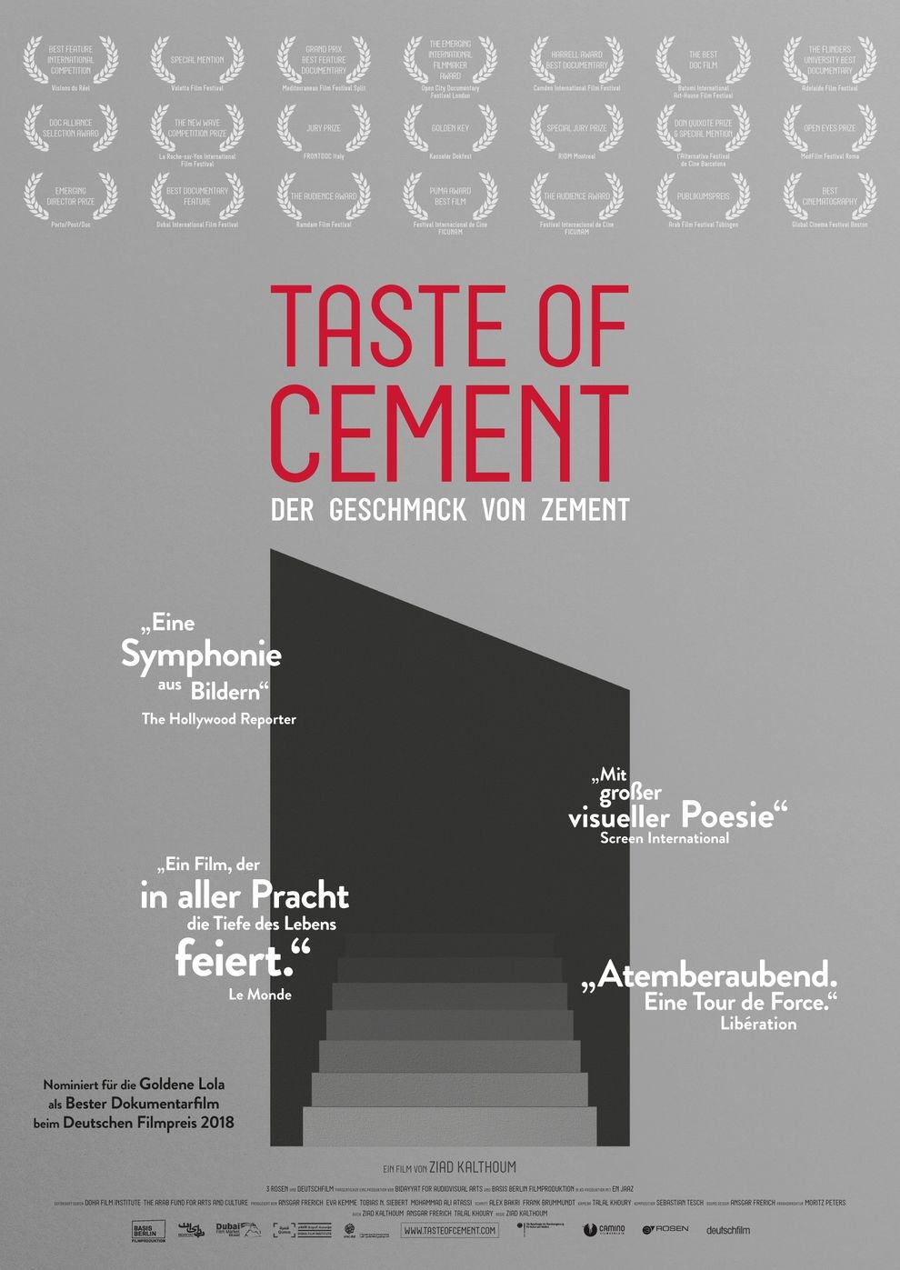 Filmplakat zu Taste of Cement - Der Geschmack von Zement