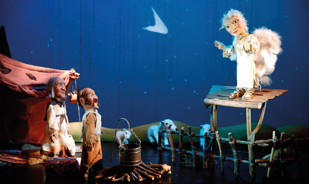 Szenenbild zu Die Weihnachtsgeschichte (Augsburger Puppenkiste)