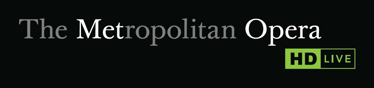 Banner mit Logo der MET Opera