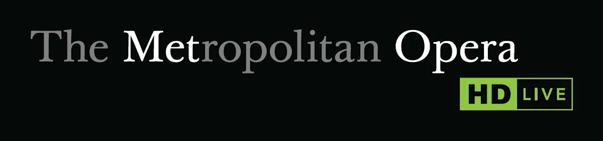 Banner mit Logo der MET Opera