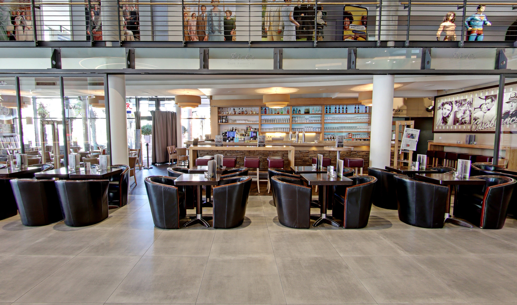 Ansicht des Bistro Ricks im Cineplex Bad Kreuznach